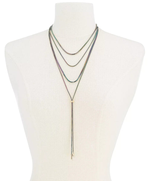 THALIA SODI Rainbow Layered Lariat Necklace