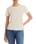 Cotton Citizen Womens Cotton Knit T-Shirt Oatmeal Size L
