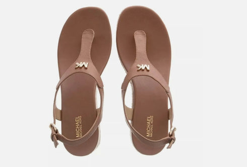 Michael Kors Laney Thong Espadrille Sandals Luggage 5.5M Brown