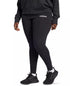 adidas Plus Size The Essentials Cotton-Blend Logo Leggings Black White 2X