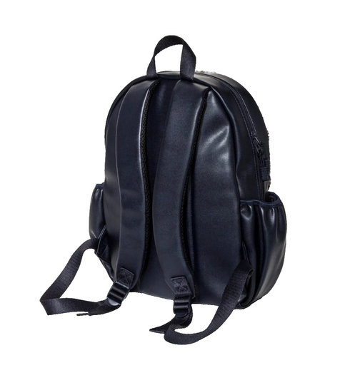 Mossimo Women's Backpack Buffalo-Check Faux Fur Navy/Browm NEW