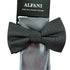 New Alfani Men's Ludlow Textured Bow Tie Black Gray ONE SIZE