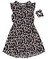 Epic Threads Big Girls Short Sleeve All Over Butterfly Print Challis Dress M
