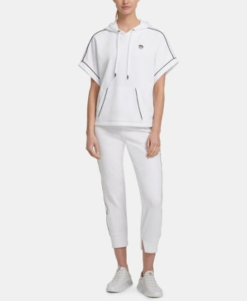 Dkny Sport Short-Sleeve Hoodie Size Medium