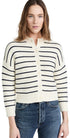 Alex Mill Nico Chunky Stripe Cotton Cardigan Alex Mill Ivory Navy XL