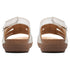Clarks Women's April Belle Strappy Slingback Sandals White Size 8.5M