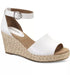 Style & Co Women's Seleeney Espadrille Wedge Sandals White 9.5M