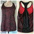 CHAMPION C9 DUO DRY Women's Red Black Athletic Yoga Tank Top Racer Back Size L