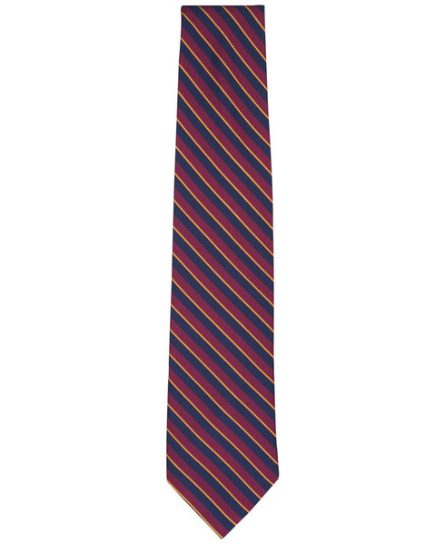 B by Brooks Brothers Men's Classic Alt Stripe Tie Wine One Size