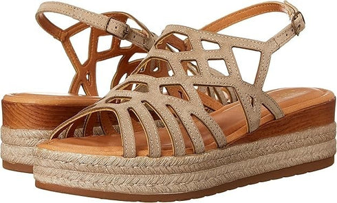 Bella Vita Womens Zip-Italy W Stone Suede Leather 8.5WW Beige