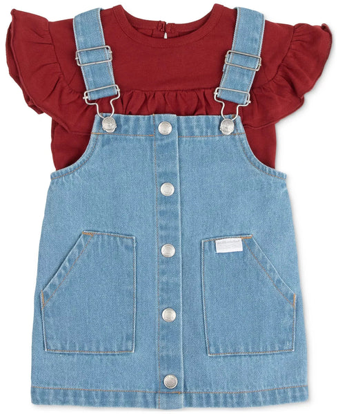 SEVEN FOR ALL MANKIND Baby Girls 2-Piece Jumper Set 12 Months