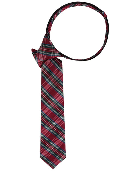 TOMMY HILFIGER Little Boys Tartan Zipper Tie