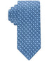 Tommy Hilfiger Men's Classic Daisy Medallion Neat Tie Blue