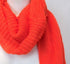 New MERONA Womens Absolutely Pink Orange Oblong Stylish Knit Scarf One Size