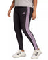 adidas Plus Size Essentials 3-Stripes Cotton Leggings Black Clear Pink 1X