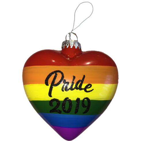 TMD Holdings Rainbow Pride 2019 Love Is Love Christmas Ornament 4" H
