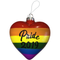 TMD Holdings Rainbow Pride 2019 Love Is Love Christmas Ornament 4" H
