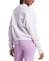 adidas Women's Essentials Feel Cozy Logo Fleece Sweatshirt Lavender S