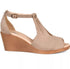 Journee Collection Womens Kedzie Wedge Sandals Solid Ked Taupe 10M