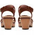 Clarks Seannah Step Woven Strap Solid Clog Tan Sandals Combi 6M