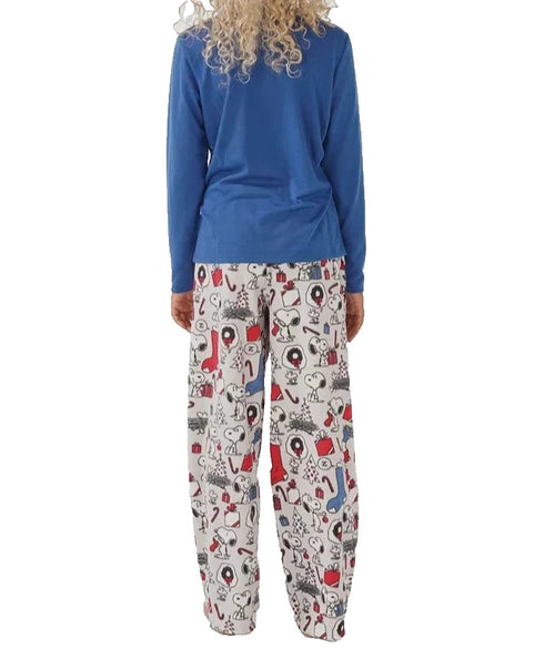 Nite Nite Munki Munki Kid's Tee and Pant Jersey PJ Set Snoopy Holiday Size 6