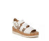 Dr. Scholls Once Twice Espadrille Platform White Faux LeatherCork 8.5M