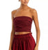 A.L.C. Gisele Top Solid Cotton Zip Syrah 6