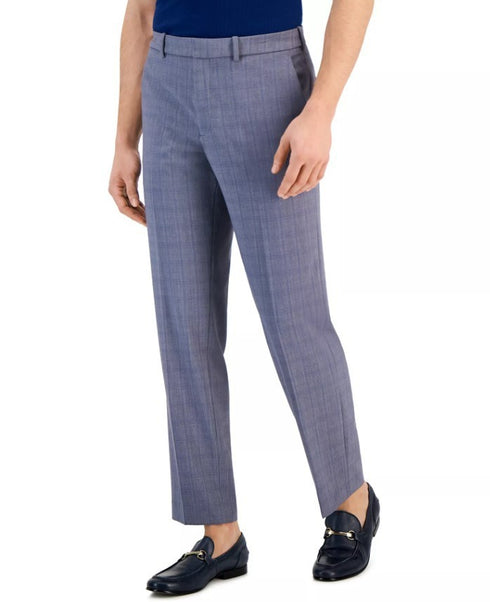 Perry Ellis Portfolio Mens Modern Fit Stretch Dress Pants Mid Grey Size 34x32