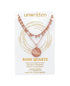 UNWRITTEN Rose Gold Flash Plated Mother Of Pearl Disc Layered Pendant Necklace