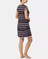 Ellen Tracy Floral-Striped Sleepshirt- M