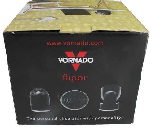 Vornado Flippi V8 Oscillating Personal Air Circulator Fan Black