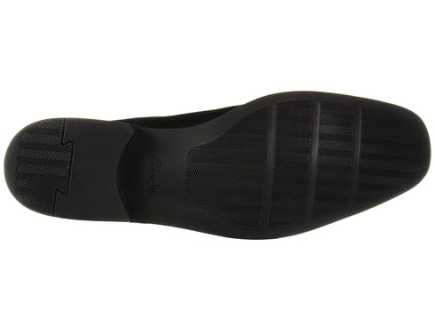 Clark's Man's Oxfords Tilden Cap Shoe Black Leather Size 8.5M