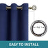 Room Essentials Darkening Curtain Panel 42 W x 84 L Navy Blue - Blocks 98% Light