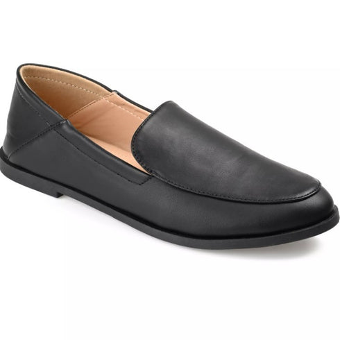 Journee Collection Women s Corinne Slip On Solid Loafers Black 9M