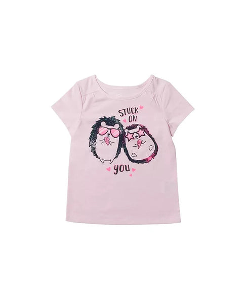 EPIC THREADS Little Girls Graphic with Text T-shirt Pink Size 6