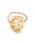 Alexis Bittar Hammered Coil Link Ring Size 8