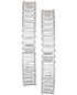 Macy's Cubic Zirconia Medium Baguette Hoop Earrings in Sterling Silver, 1.21"