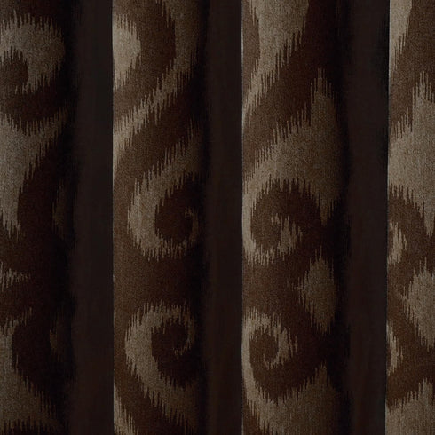 Eclipse Patricia 52-Inch by 63-Inch Blackout Grommet Single Curtain Panel Choc.