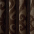 Eclipse Patricia 52-Inch by 63-Inch Blackout Grommet Single Curtain Panel Choc.