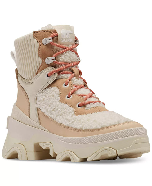 Woman's Boots SOREL Brex™ Boot Cozy Lace Waterproof Nova Sand Sea Salt Size 9M