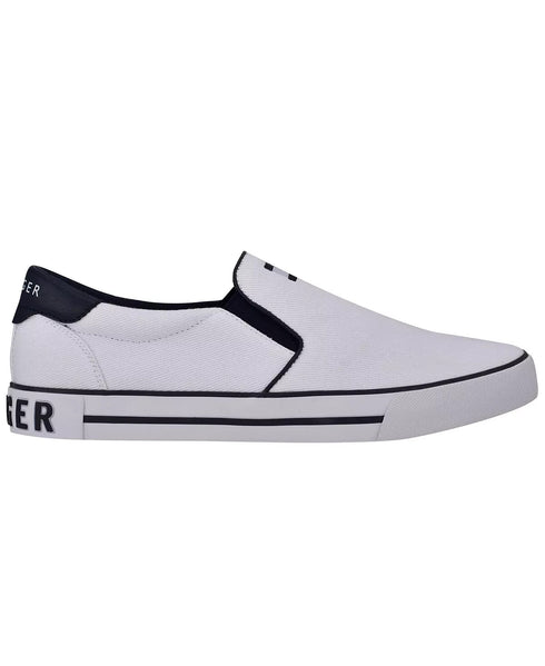 TOMMY HILFIGER Men's Roaklyn Twin Gore Slip-On Sneakers White Size 9.5M