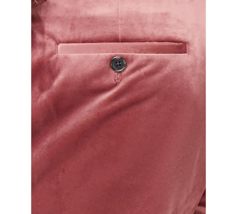 INC Men's Slim-Fit Velvet Pants Pink Size 38 X 32