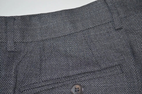 NWT ARMANI EXCHANGE Slim Fit Stretch Wool Charcoal Birdseye Dress Pants 36X32