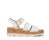 Dr. Scholls Once Twice Espadrille Platform White Faux LeatherCork 8.5M