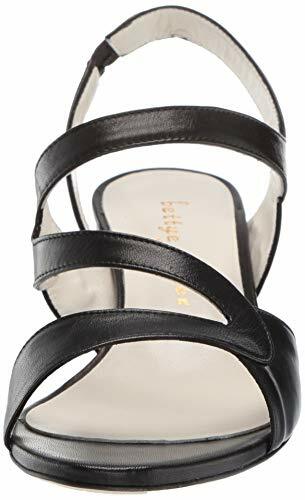 Bettye Muller Women's Sandy Kitten Heel Sandals Size 7 Eur 37.5 Black Msrp $299