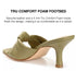 Journee Signature Womens Finlee Square Toe Knotted Slip On Sage 8.5M