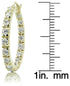 Giani Bernini Cubic Zirconia In & Out Hoop Earrings in 18k Gold-Plated Sterling