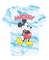 HYBRID Big Boy Mickey Mouse Tie Dye Short Sleeve Shirt Blue/White Size XL (1820)