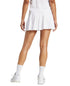 adidas Women's Club Wavy-Print Tennis Mini Skort White M