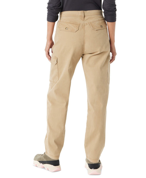 BASS OUTDOOR Women's High-Rise Slim-Leg Cargo Pants Kelp 4